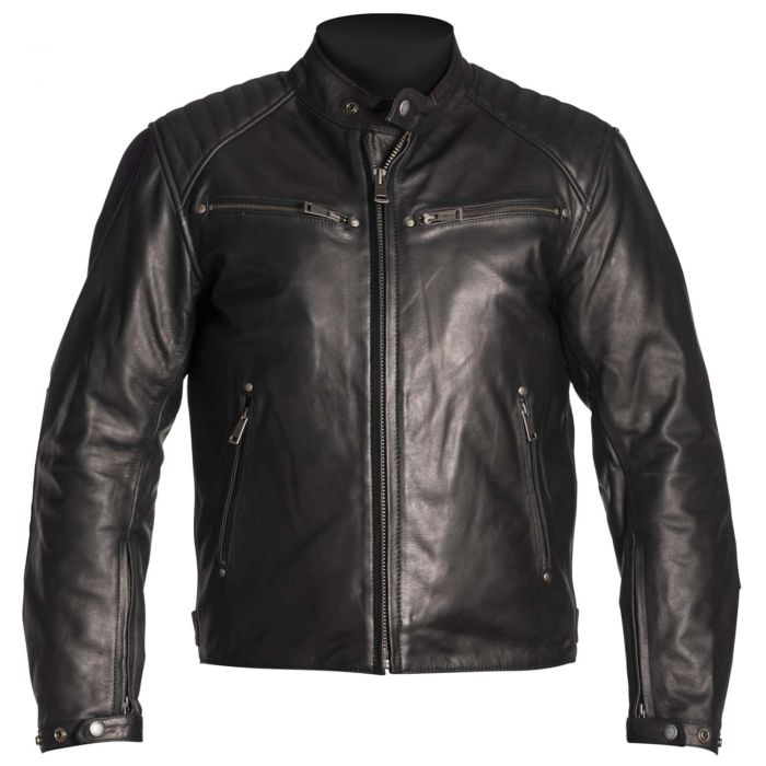 Helstons Rocket Leather Jacket - Black - Urban Rider