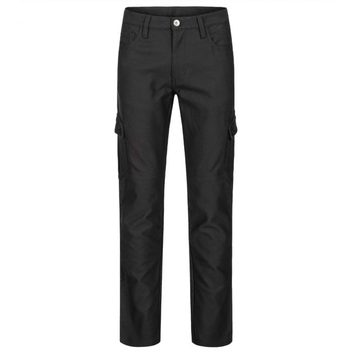 Black slim fit zip cargo trousers  River Island