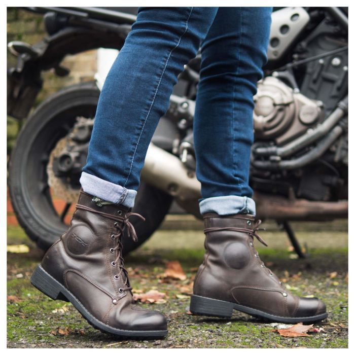TCX Fuel Waterproof Motorcycle Motorbike Leather Boots Brown 