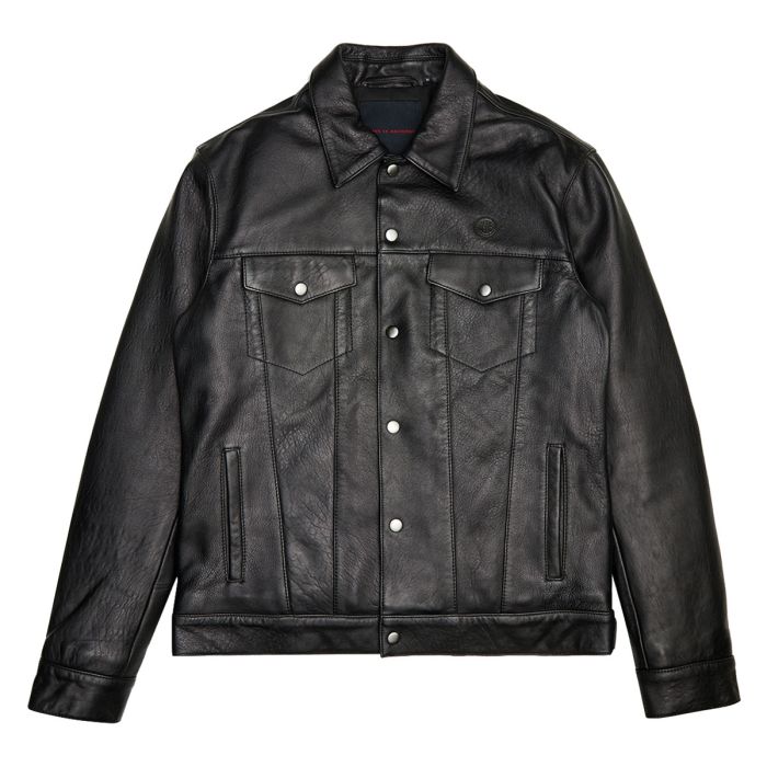 Deus Ex Machina Wildfire Leather Jacket - Black - Urban Rider Store