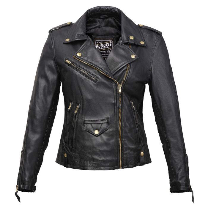 Eudoxie Suzy Womens Leather Jacket - Black - Urban Rider