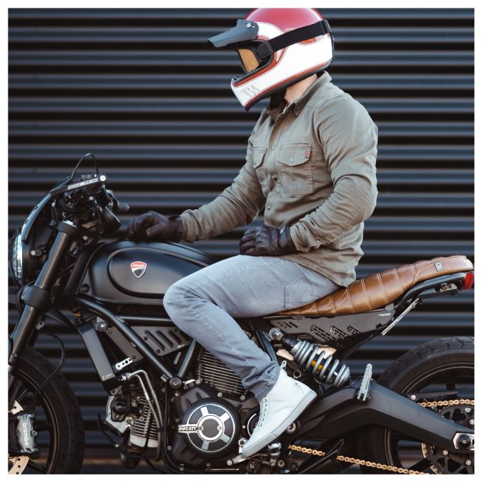 JOHN DOE Motorcycle Shoe Neo Threepoint Protection| Non-slip sole XTM Made with DuPont Kevlar Water repellent and breathable 