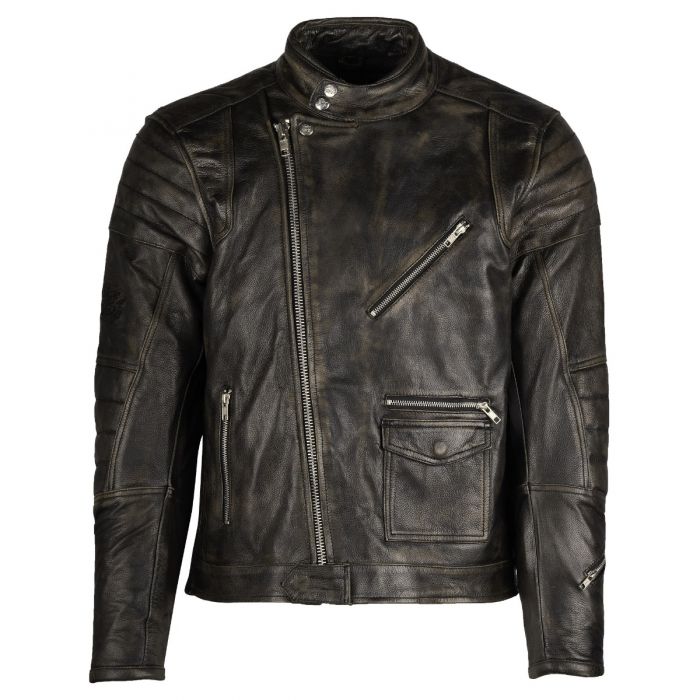 Age Of Glory Rocker Leather Jacket - Black - Urban Rider