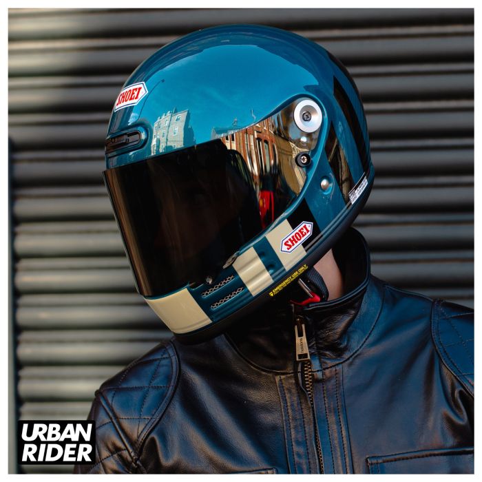 Shoei Glamster Helmet - Resurrection TC2 Blue / Black - Urban