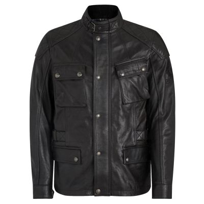 Belstaff Brooklands Mojave Leather Jacket-Mahogany Brown - Urban Rider