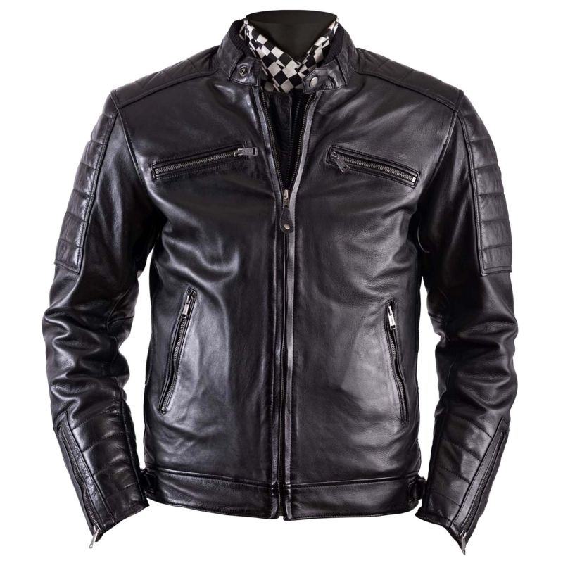 Helstons Cruiser Leather Jacket - Camel / Black - Urban Rider Store